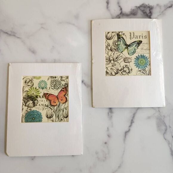 Jennifer Brinley 2012 turquoise butterflies art prints French artbeats - Picture 1 of 5